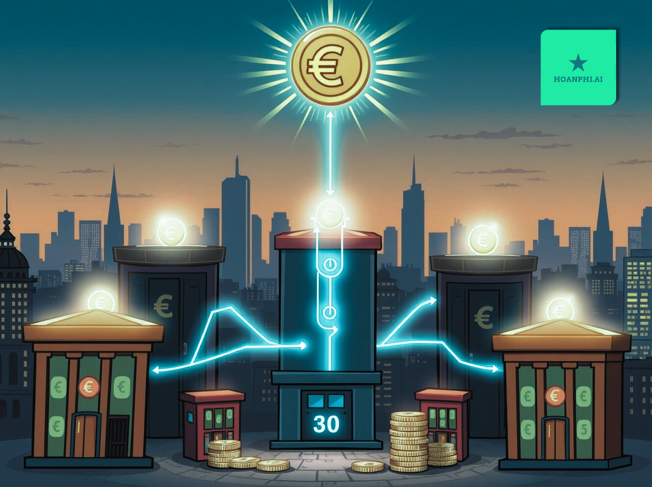 QIVALIS VÀ 12 NGÂN HÀNG CHÂU ÂU CHUẨN BỊ RA MẮT STABLECOIN NEO EURO VÀO 2026