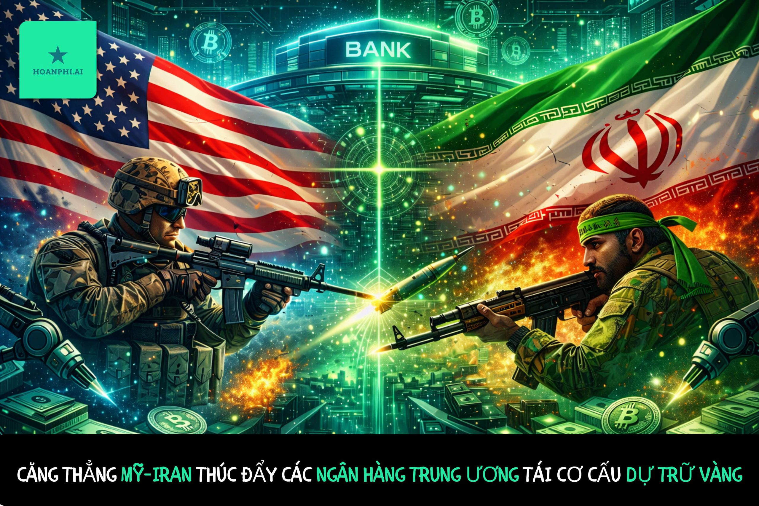 Căng thẳng Mỹ–Iran Khiến Ngân Hàng Trung Ương Tăng Tốc Tái Cơ Cấu Dự Trữ Vàng