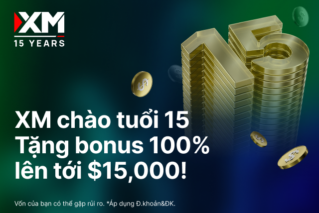 XM Kỷ Niệm 15 Năm Với Ưu Đãi Hoàn Tiền Không Giới Hạn